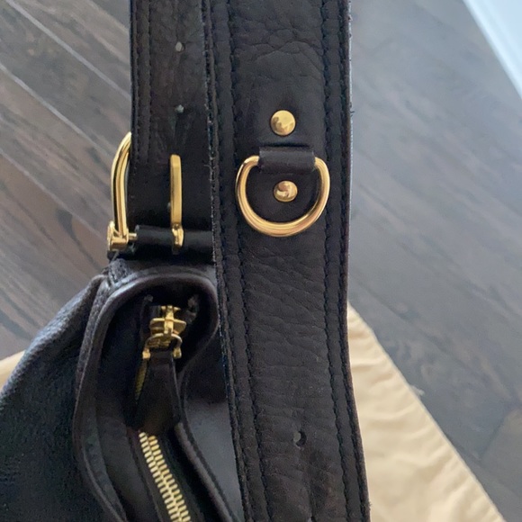 Large Burberry Leather Hobo ‘Malika’ Bag - Picture 5 of 10